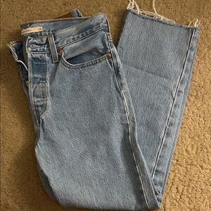 Levi's Light Blue Straight Leg Jeans
